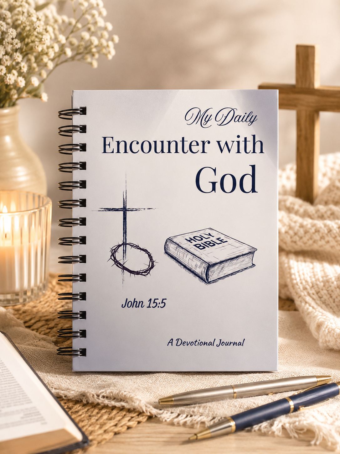 Handmade Christian prayer journal