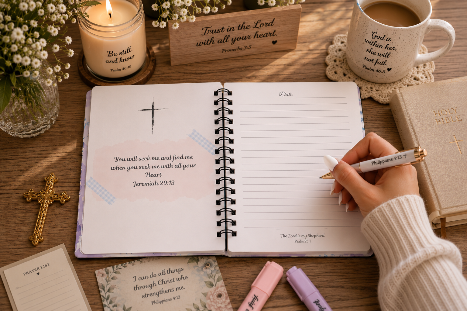 Handmade Christian Prayer Journal